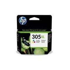 HP 305XL Color Ink Cartridge (Cyan, Magenta, Yellow) - 200 Pages of Vibrant Prints | 3YM63AE 
